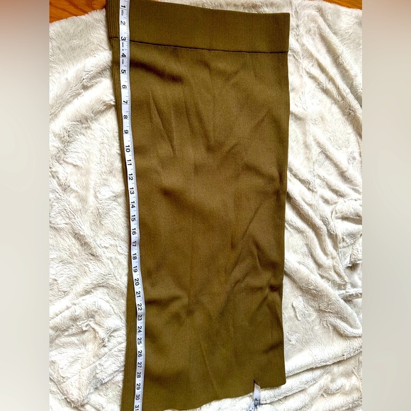 ZARA KNIT MIDI SKIRT - Picture 6 of 7